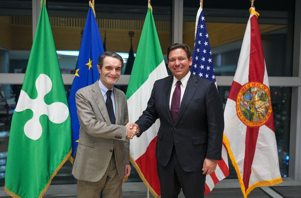 Il governatore della Florida DeSantis a Palazzo Lombardia da Fontana – www.lombardianotizie.online