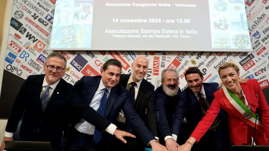 Presentato il francobollo celebrativo dedicato alla Fondazione Venezia per la Ricerca sulla Pace, nel 25° anniversario, emissione congiunta con lo Stato Città del Vaticano – www.mimit.gov.it