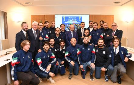 Palazzo d’Orléans, premiati i giuristi-calciatori campioni del mondo