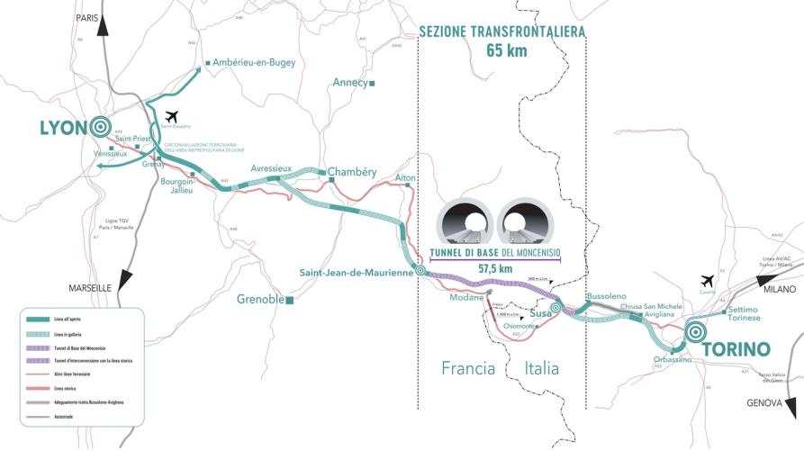 Uno studio sulla mobilità multimodale post-apertura della Torino-Lione
 – www.regione.piemonte.it
