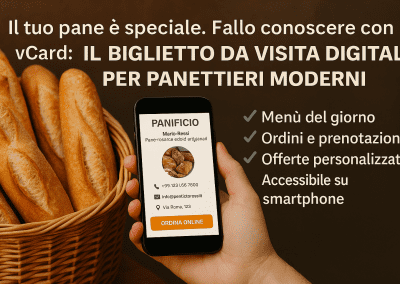 l Tuo Pane è Speciale. Fallo Conoscere con vCard: Il Biglietto da Visita Digitale per Panettieri Moderni