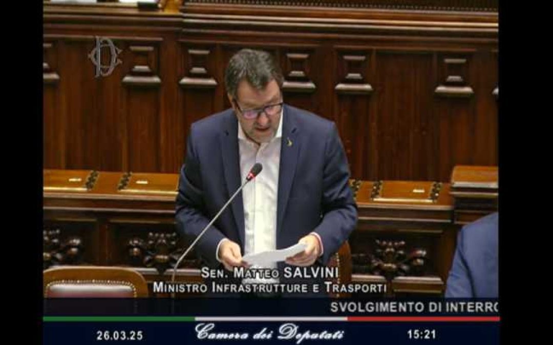 Camera: il ministro Salvini al Question Time – www.mit.gov.it