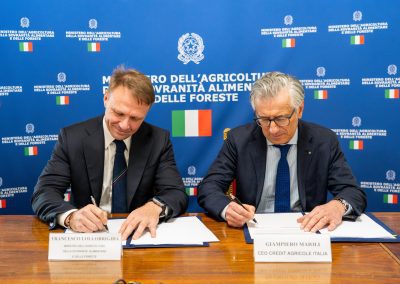 Crédit Agricole Italia – Masaf: 3 miliardi a sostegno del settore agroalimentare – www.politicheagricole.it
