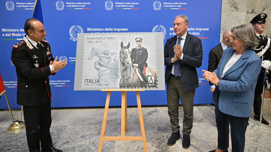Mimit, presentato il francobollo per il campione olimpico Raimondo D’Inzeo – www.mimit.gov.it