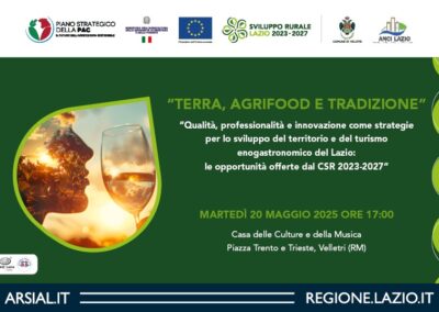 Terra, Agrifood e Tradizione – LazioEuropa – www.lazioeuropa.it