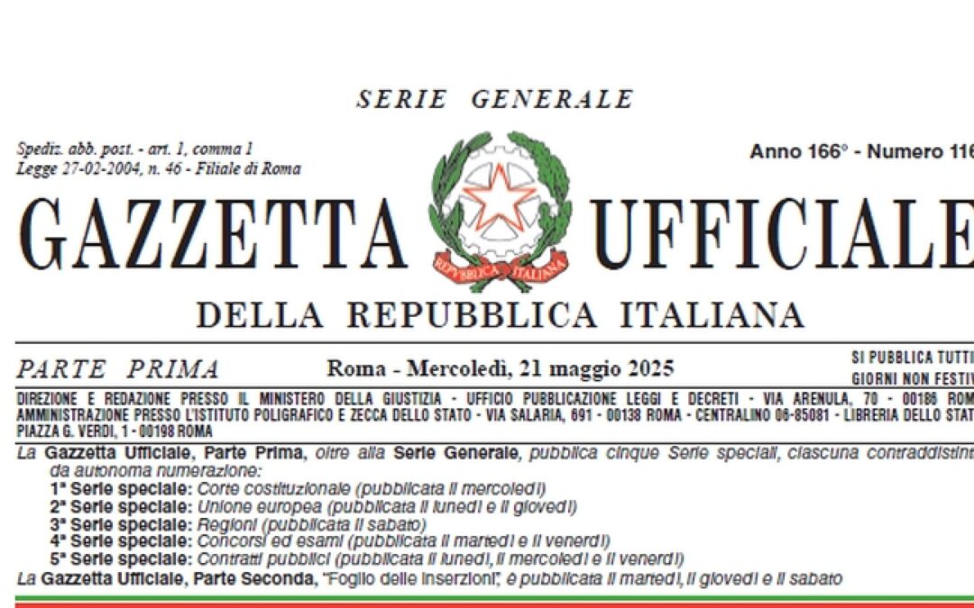 MIT: pubblicato in Gazzetta Ufficiale il Decreto-Legge n. 73 del 21 maggio 2025 – www.mit.gov.it