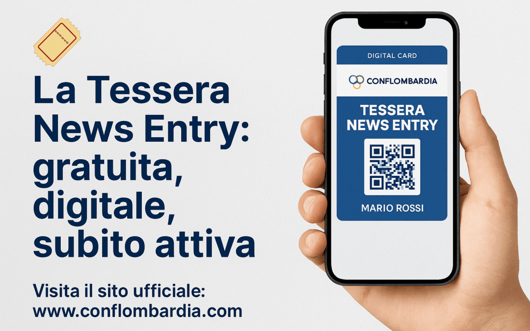 La Tessera News Entry: gratuita, digitale, subito attiva