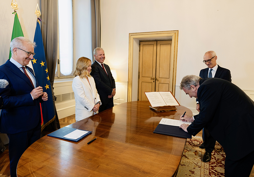 Giuramento del Sottosegretario alla Presidenza del Consiglio, Luigi Sbarra – www.governo.it