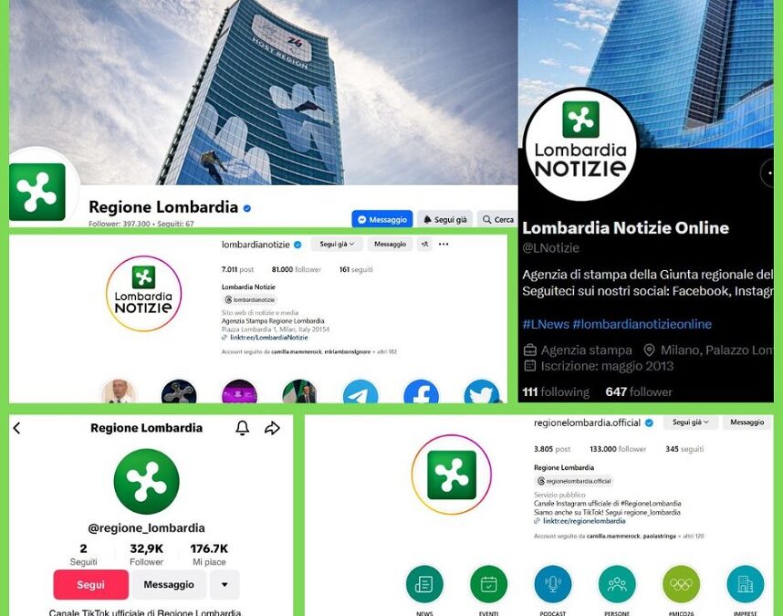 Lombardia prima nella classifica per comunicazione social – www.lombardianotizie.online