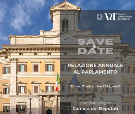Save the date: Relazione annuale ART al Parlamento – 17 settembre 2025 – www.autorita-trasporti.it