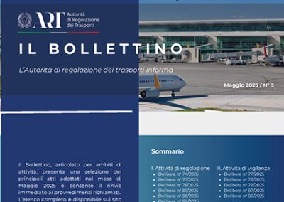 Pubblicato il Bollettino ART n. 5/2025 – www.autorita-trasporti.it