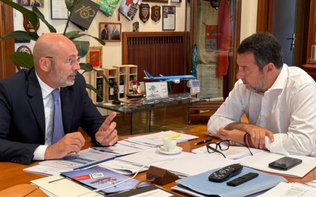 Bologna, incontro al MIT tra il ministro Salvini e Giana (Aspi) – www.mit.gov.it