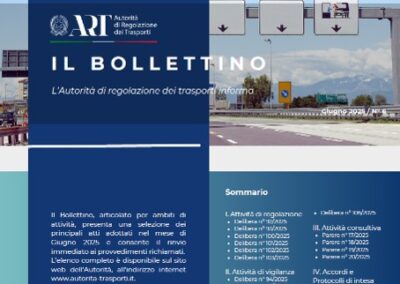 Pubblicato il Bollettino ART n. 6/2025 – www.autorita-trasporti.it