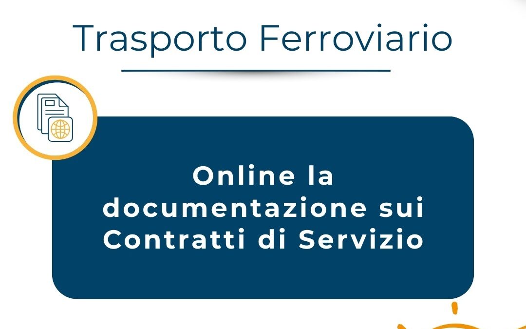 Online la documentazione sui Contratti di Servizio del TPL ferroviario – www.autorita-trasporti.it