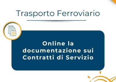 Online la documentazione sui Contratti di Servizio del TPL ferroviario – www.autorita-trasporti.it