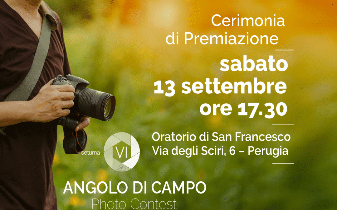 “Angolo di campo, un altro modo di raccontare l’agricoltura italiana”: premiazione dei vincitori sabato 13 settembre all’Oratorio di San Francesco di Perugia – www.regione.umbria.it