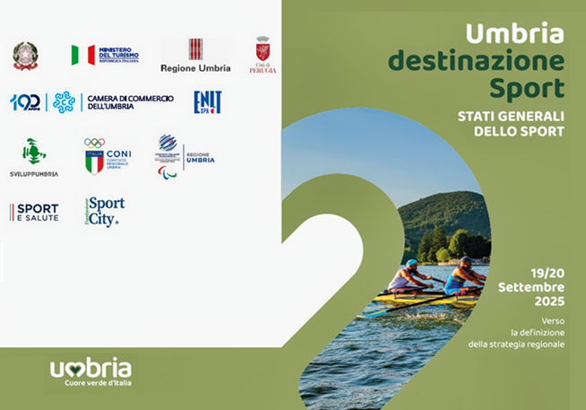 Si svolgerà domani 19 e sabato 20 settembre al Barton Park di Perugia “Umbria destinazione sport – Gli Stati generali”. Assessore Simona Meloni: “Prima tappa di un percorso di partecipazione attiva del mondo sportivo per una nuova programmazione e valorizzazione del settore” – www.regione.umbria.it
