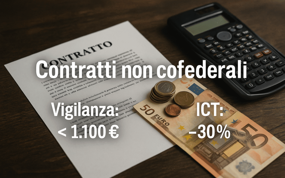 Contratti “non confederali”: dove pesano davvero (vigilanza, ICT)
