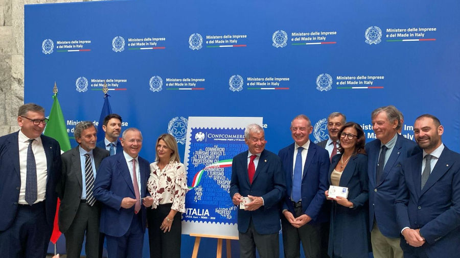 Mimit, presentato il francobollo per l’anniversario di Confcommercio – www.mimit.gov.it