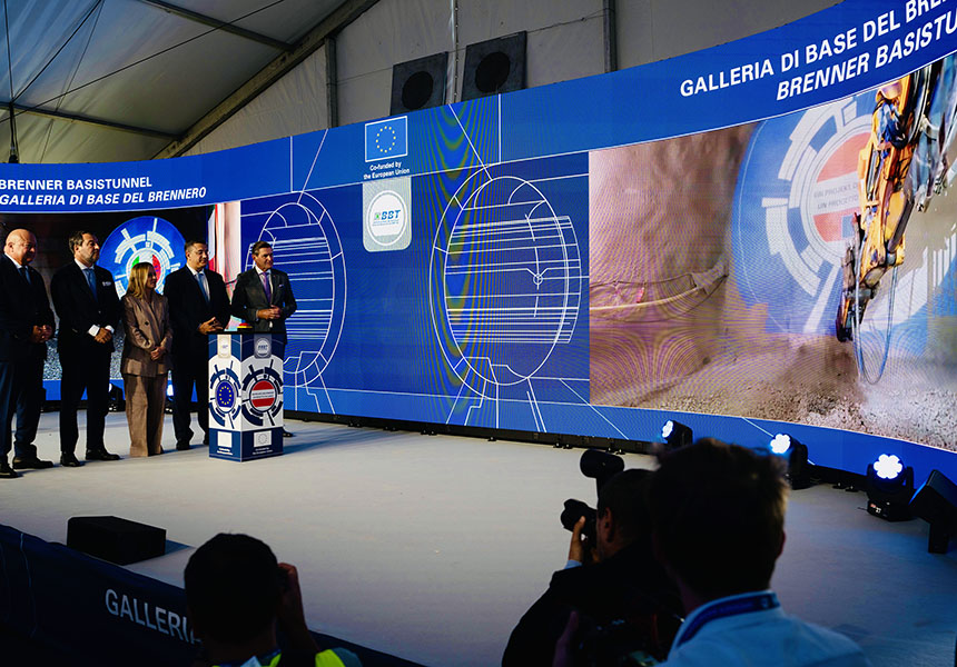 Galleria di base del Brennero, il Presidente Meloni alla cerimonia di abbattimento transfrontaliero – www.governo.it