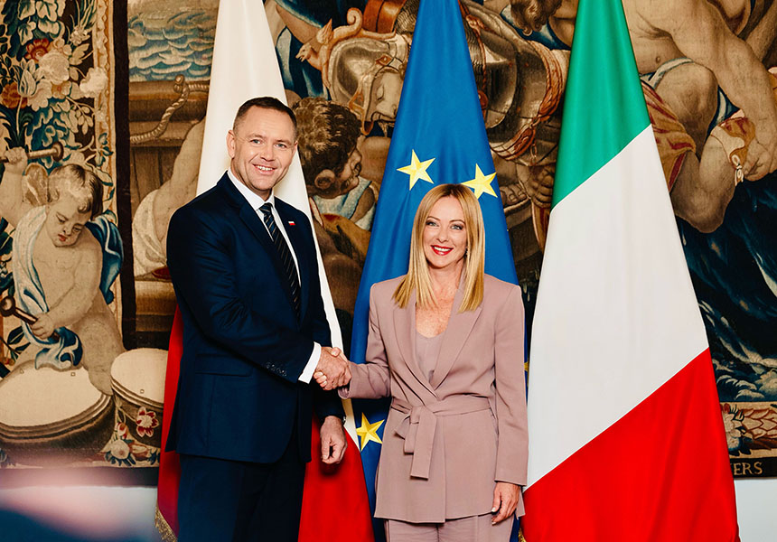 Incontro del Presidente Meloni con il Presidente della Repubblica di Polonia Nawrocki – www.governo.it
