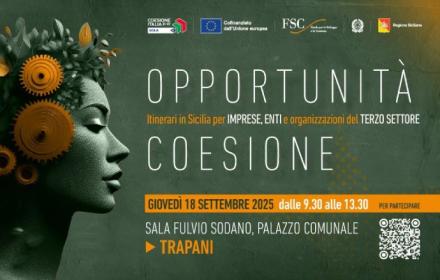 Fondi europei e nazionali, l’iniziativa “Opportunità coesione” fa tappa a Trapani