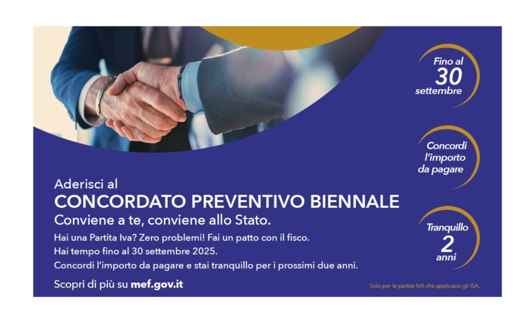 Concordato preventivo biennale 2025-26: come aderire entro il 30 settembre – www.mef.gov.it