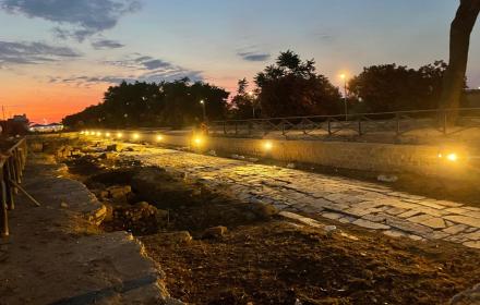 Beni culturali, nuova illuminazione per la strada romana del parco Lilibeo