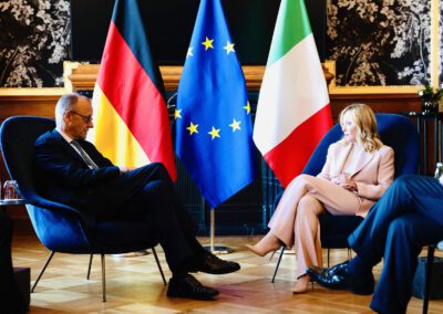 Vertice della Comunità Politica Europea, incontro Meloni – Merz – www.governo.it