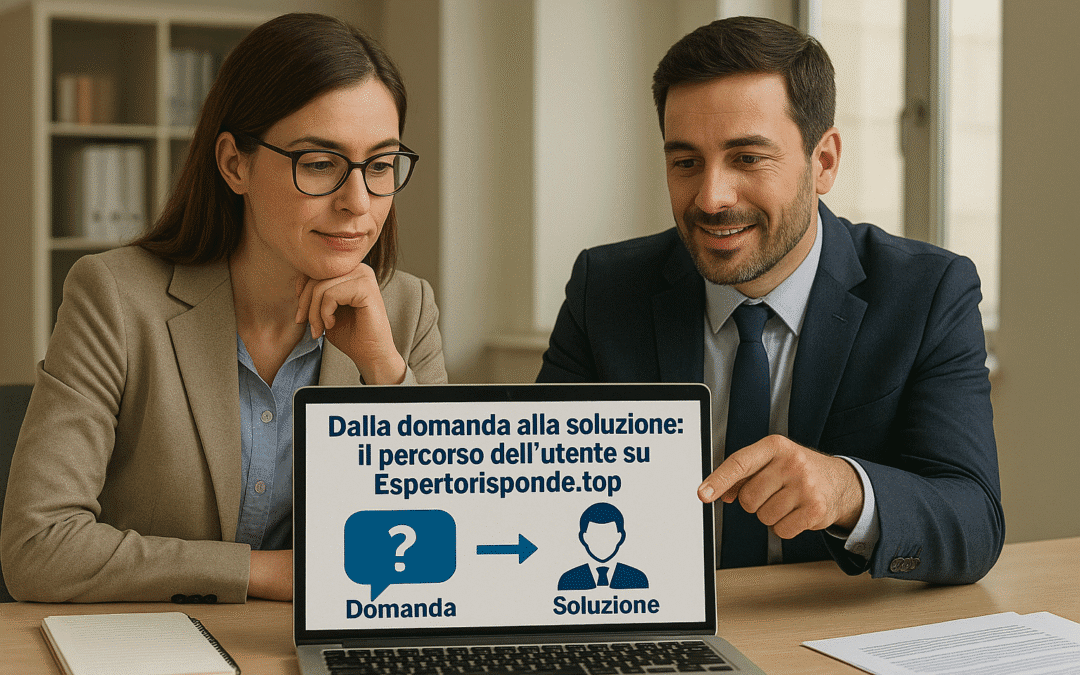 Dalla domanda alla soluzione: il percorso dell’utente su Espertorisponde.top