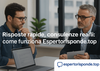 Risposte rapide, consulenze reali: come funziona Espertorisponde.top