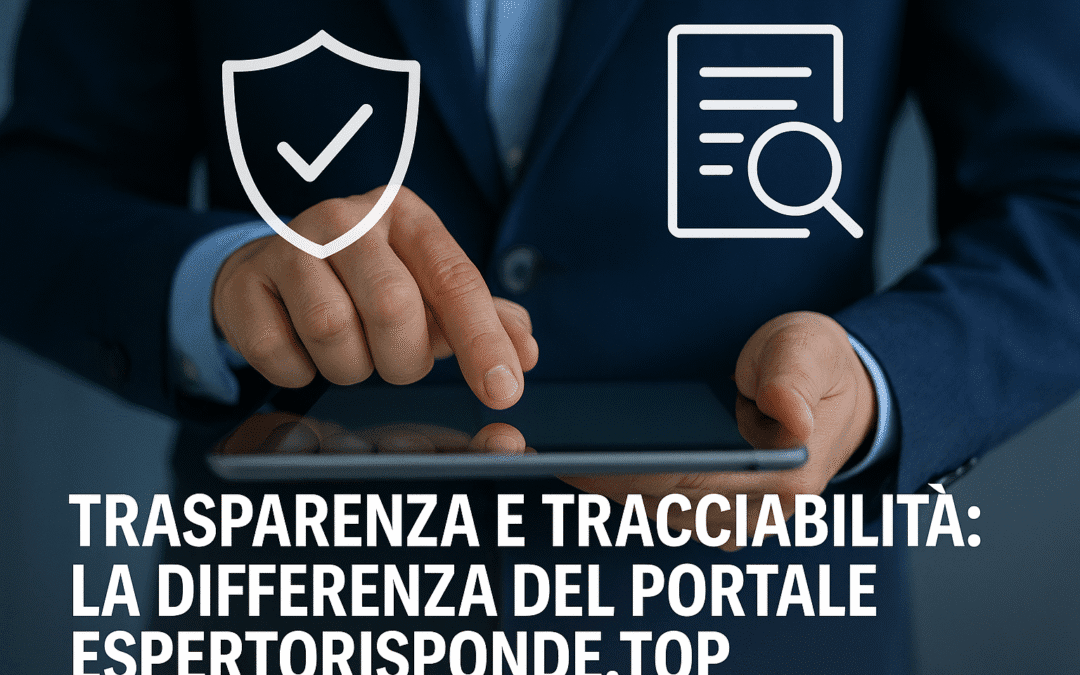 Trasparenza e tracciabilità: la differenza del portale Espertorisponde.top