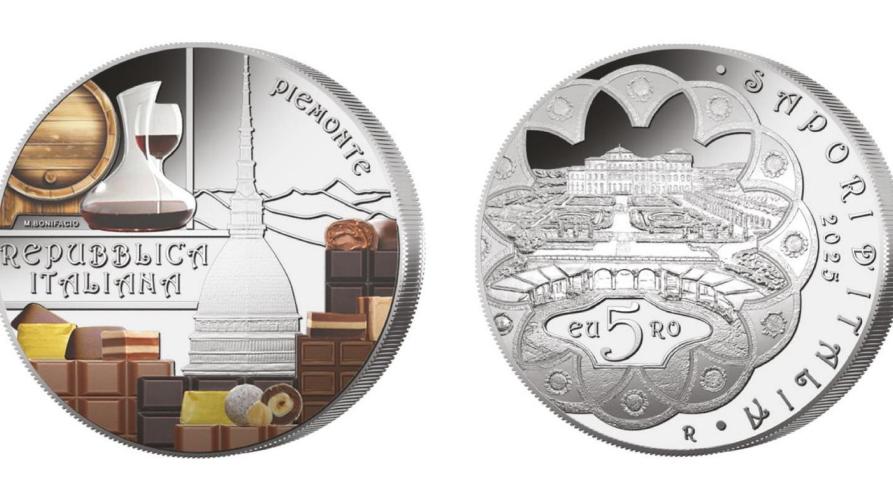 Barolo e Cioccolato del Piemonte nella nuova moneta della Zecca dello Stato
 – www.regione.piemonte.it