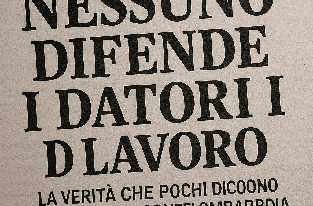 Nessuno difende i datori di lavoro