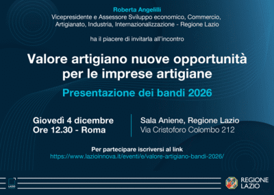 Nuove opportunità per le imprese artigiane – www.lazioeuropa.it