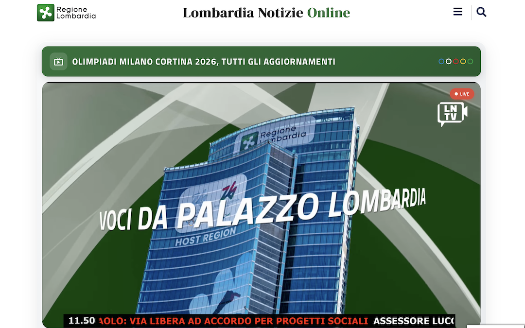 ‘Lombardia Notizie TV’, nata televisione in streaming sulla Regione – www.lombardianotizie.online