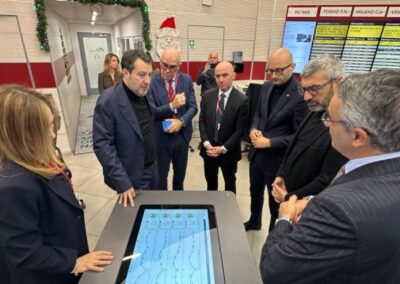 Trasporti: Salvini visita la centrale operativa Fs – www.mit.gov.it