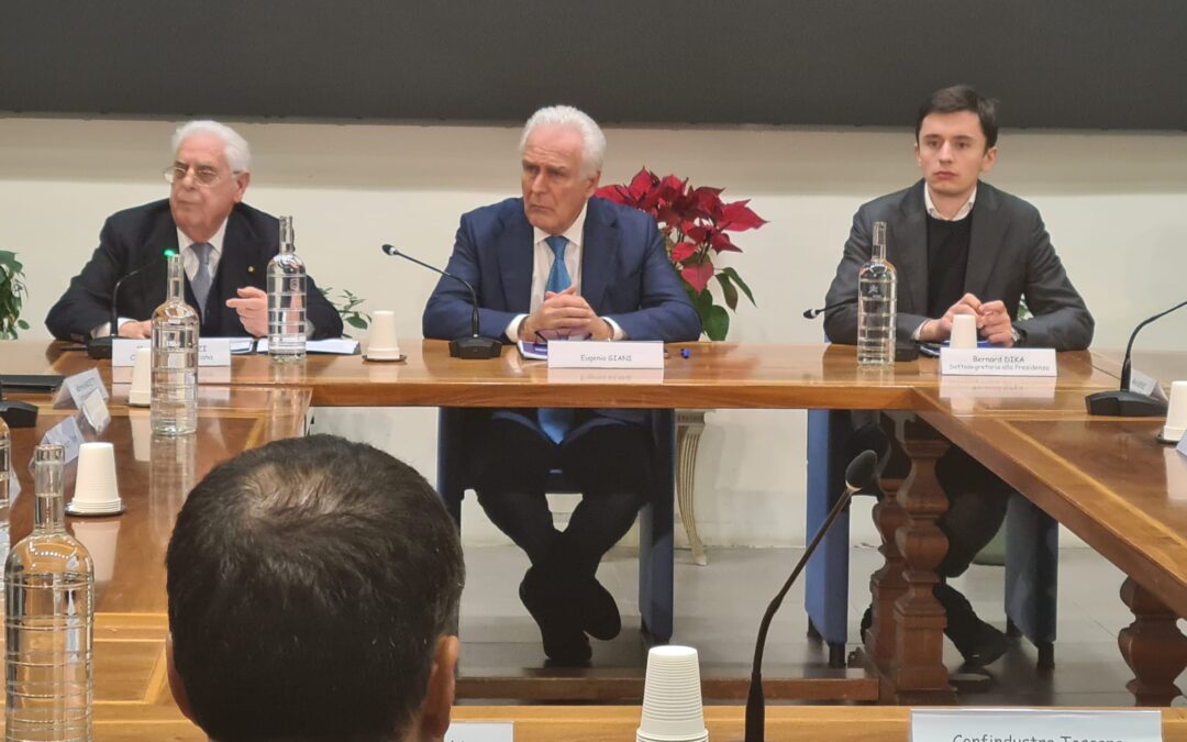 Giani incontra Confindustria Toscana: “Pronti a collaborare per rilanciare l’industria”
                         – www.toscana-notizie.it