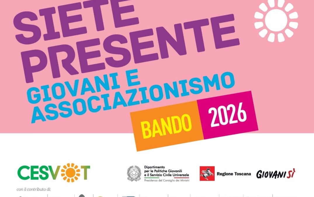 Torna il bando “Siete presente”: giovedì 22 gennaio la presentazione
                         – www.toscana-notizie.it