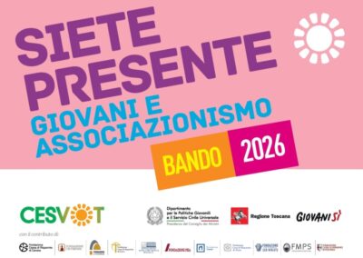 Torna il bando “Siete presente”: giovedì 22 gennaio la presentazione
                         – www.toscana-notizie.it