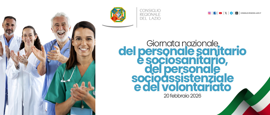 Consiglio Regionale del Lazio – Giornata nazionale del personale sanitario e sociosanitario, del personale socioassistenziale e del volontario – www.consiglio.regione.lazio.it