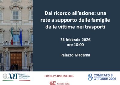 Dal ricordo all’azione: una rete a supporto delle famiglie delle vittime nei trasporti – www.autorita-trasporti.it