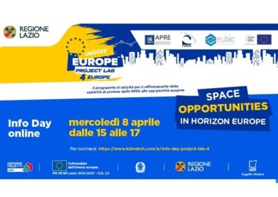 Infoday su Space Opportunities in Horizon Europe – www.lazioeuropa.it