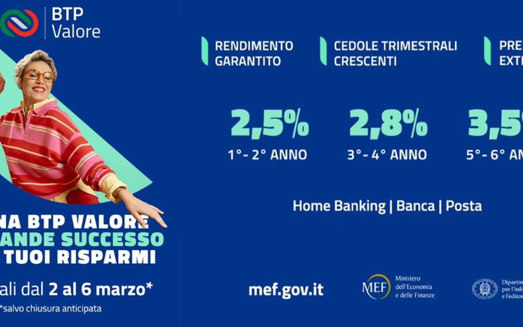 Btp Valore: al via la nuova emissione – www.mef.gov.it