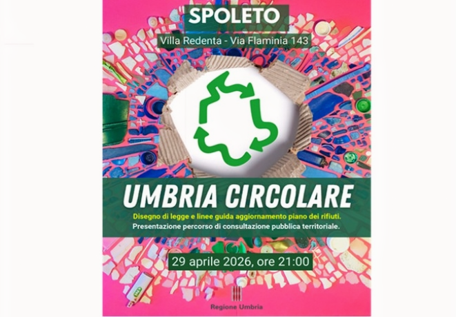 Umbria Circolare, parte da Spoleto il percorso partecipativo per la nuova legge sull’economia circolare e l’aggiornamento del piano rifiuti – www.regione.umbria.it
