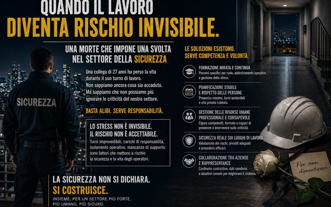 Quando il lavoro diventa rischio invisibile.