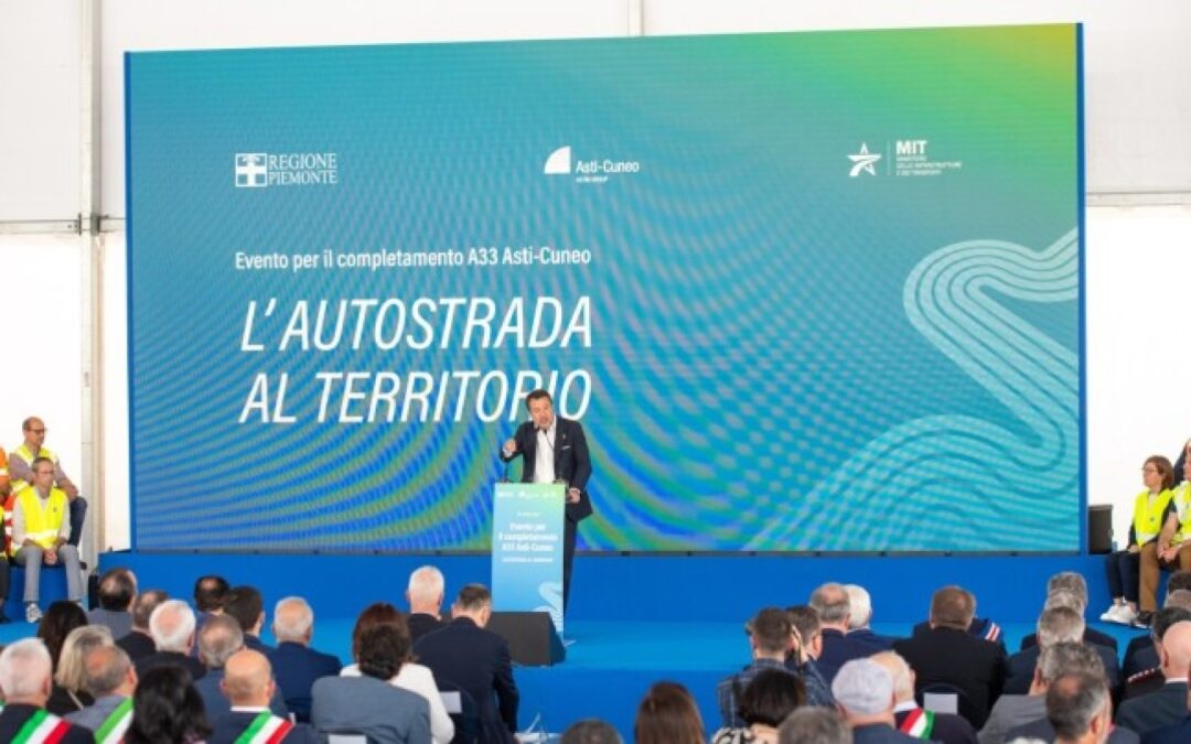 Piemonte: il Ministro Salvini partecipa all’apertura dell’A33 Asti – Cuneo – www.mit.gov.it