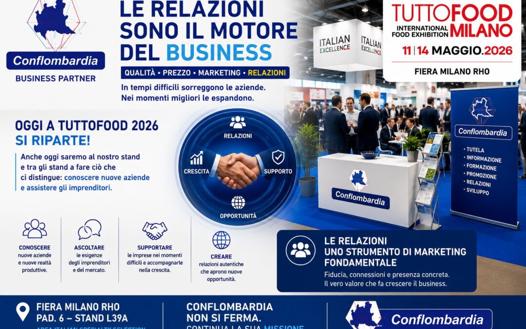 Buongiorno da TUTTOFOOD Milano: oggi si riparte