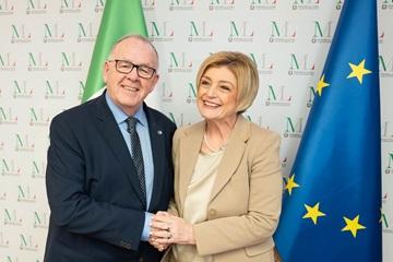 L’incontro tra il Presidente del CESE Boland e il Ministro Calderone – www.lavoro.gov.it