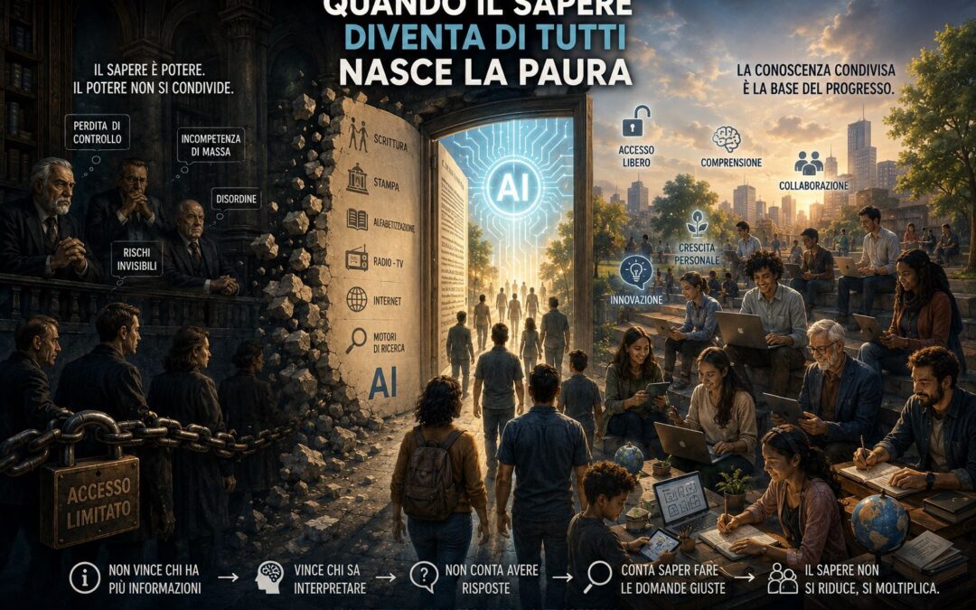 QUANDO IL SAPERE DIVENTA DI TUTTI NASCE LA PAURA